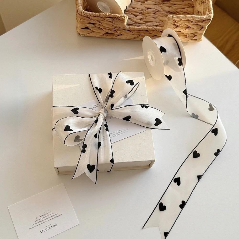Polyester Love Printed Ribbon 10 Yard Soft Silk Ribbon Retro Elegant DlY Ribbon DIY Making