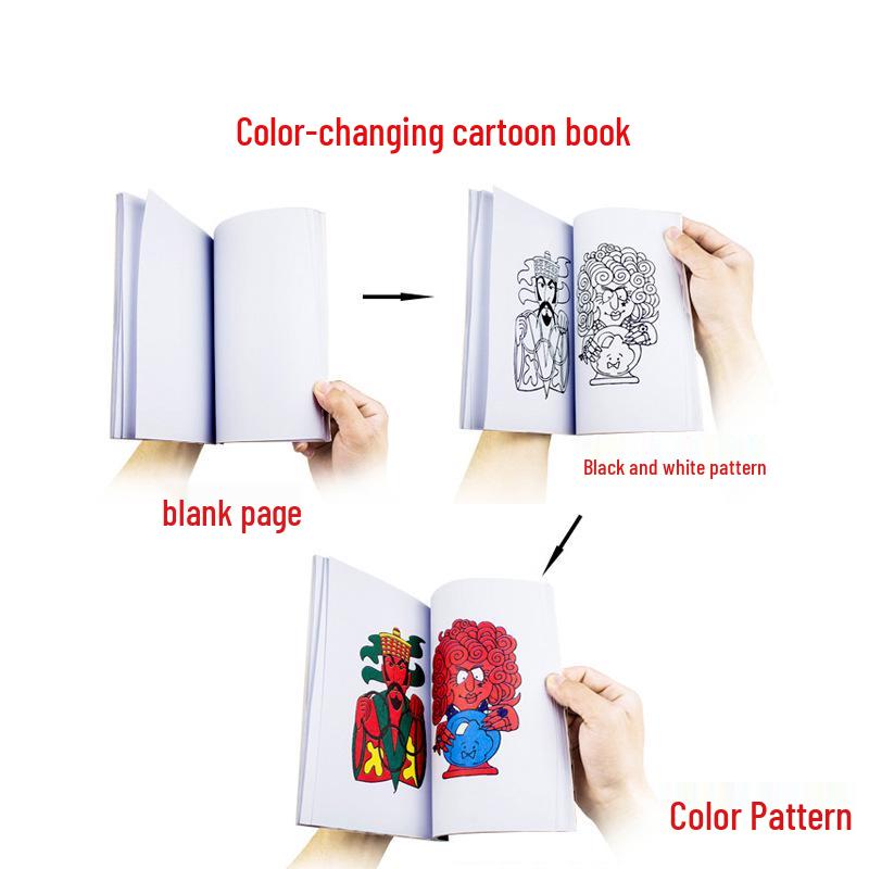 Color-Changing Magic Cartoon Book for Stage Performances and Talented Students