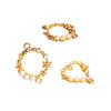Alloy Love Oval Pendant Earrings with Diamond and Pearl Connector Accessories