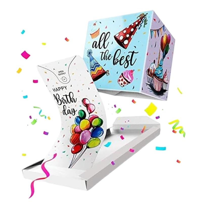 Popup Surprise Explosions Gift Case for Quick Joy and Fun with Consealed Gifts Inside Perfect for Birthdays Anniversaries Graduations and Parties