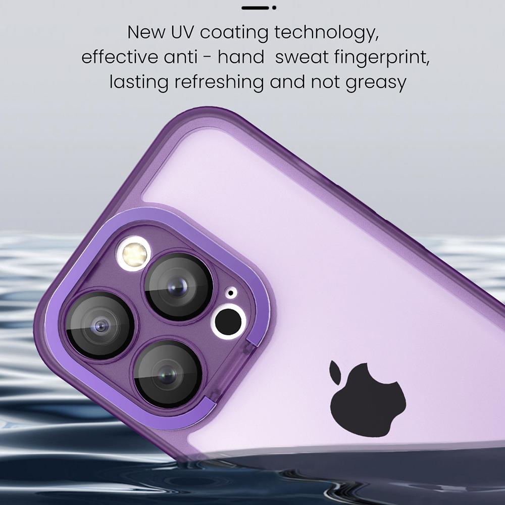 Luxury Metal Camera Protection Shockproof Armor Case For iPhone 14 13 12 11 Pro Max Folding Bracket 2in1 2023 Transparent Cover