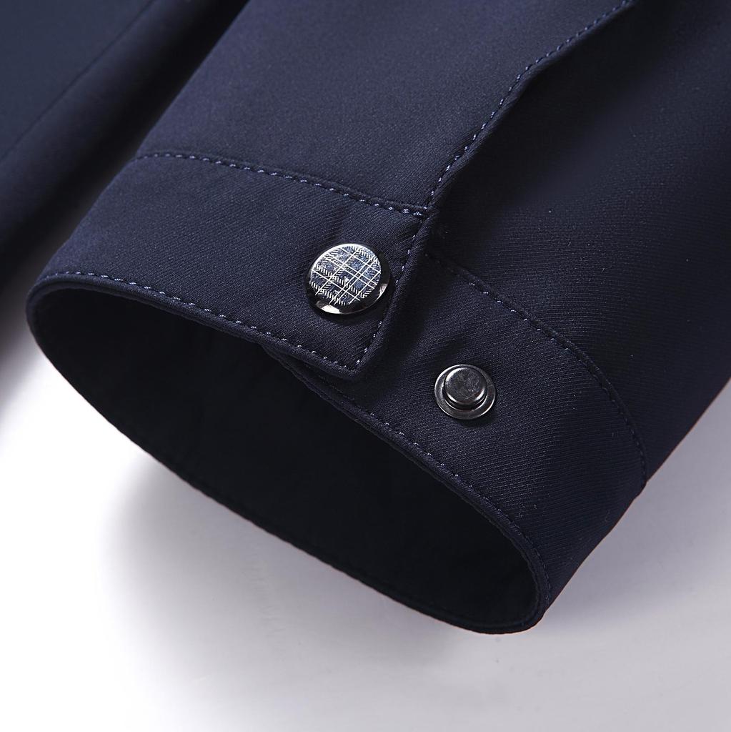 Men Jacket Spring Jackets Man Autumn Business Jacket Windbreaker Casual Coat Solid Zipper Stand Collar