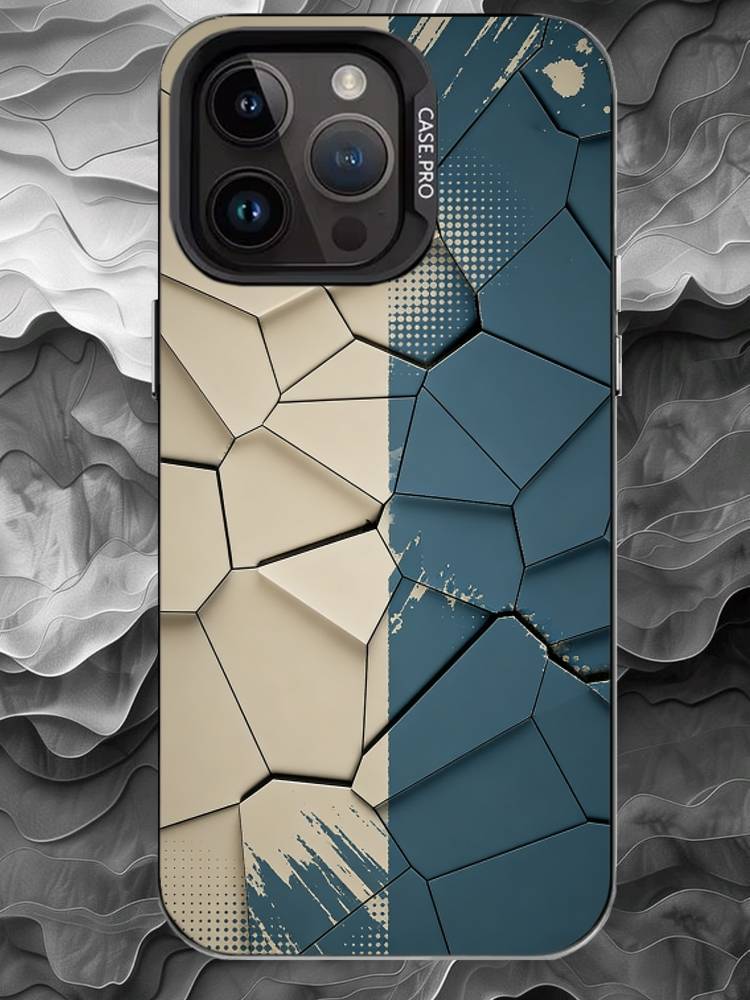 M-Modern abstraction Phone Case For iPhone 17 16 15 14 13 12 11 Pro Max Plus Silver Matte Black Cover