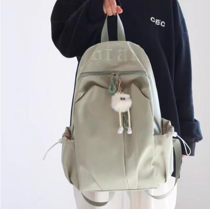 Schultasche Mittelschule Mädchen Oberschule College-Studenten Hoher Wert Briefstickerei Mori Klein Frisch Freizeit Reise Rucksack