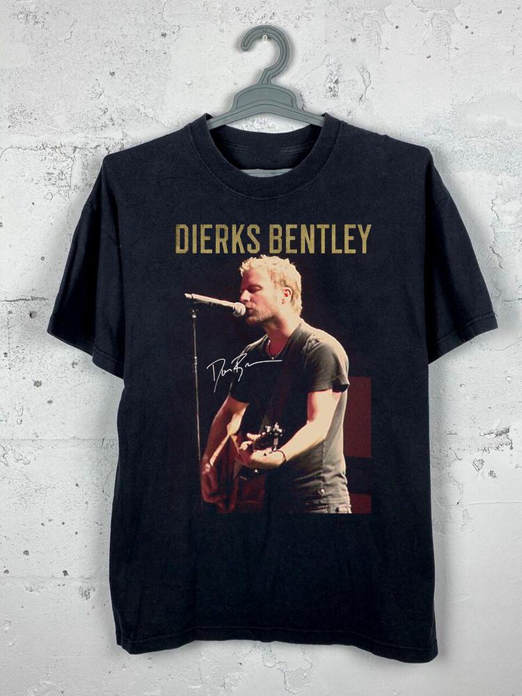 Rare Dierks Bentley Singer Country Music T Shirt Black All Size KK272 Unisex T-Shirt L