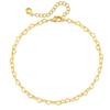 Heart Shaped Gold Plated Minimalist Light Luxury Womens Anklet