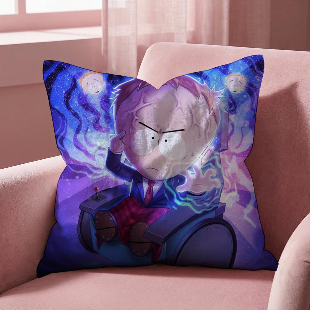 animeS sSouth p-Park Cushion Cover Multi-Scene Pillow Cover for Home & Car - Reversible, Soft & Durable for Daily Use