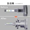 Spherelight SRH1P01 LED Headlight for Cars, Made In Japan, RIZING2 LED Headlight, H1 Bulb Adapter Set