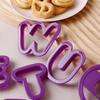 Plastic Material Alphabet Biscuit Cutters 26 Letters Set DIY Fondant Molds  Home Kitchen Baking