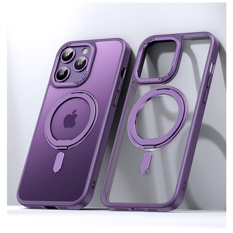 Für Apple 15ProMax Drehbarer Drehpunkt Handyhülle 15Plus Kabelloser Magnetischer Saugständer für IPhone14