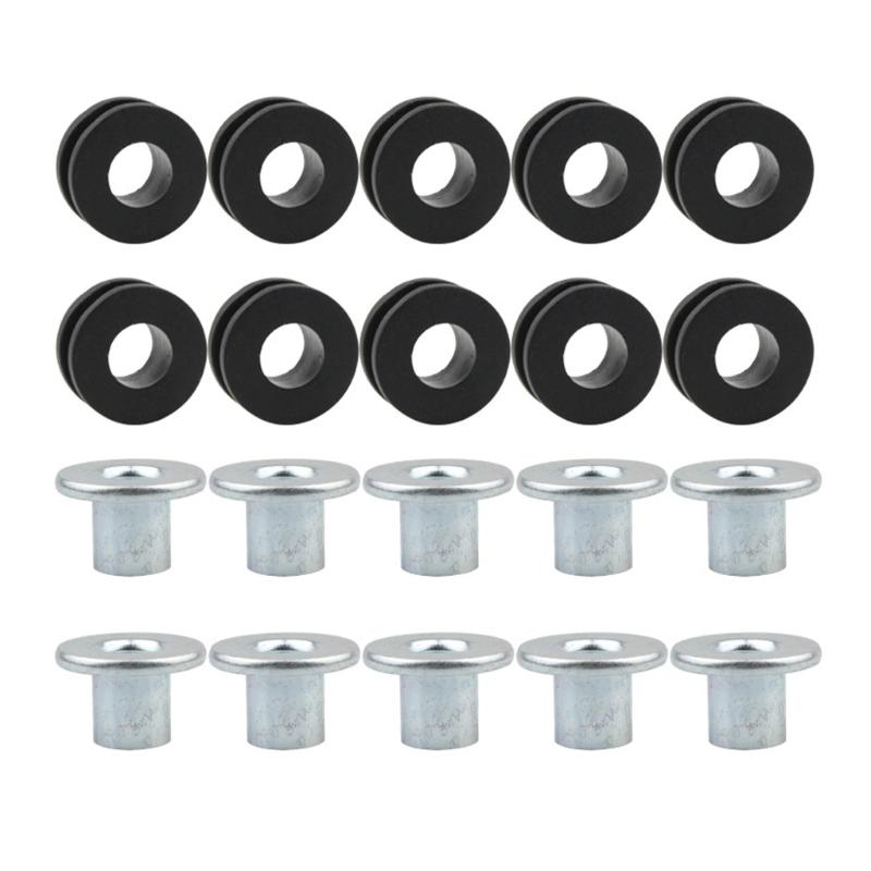 Резиновые прокладки высокой прочности 10 мм Кольца-амортизаторы заднего амортизатора Шайбы Улучшенная амортизация Комфорт езды 1