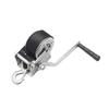 Hand Winch Manual Operated Crank Sturdy High Strength Convenient 1200lbs with 8M Black