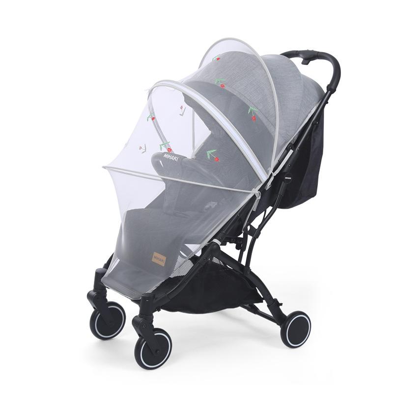 Universal Stroller, Mosquito Net, Full Cover Stroller, Children's Umbrella Cart with Mesh Yarn, Breathable High Landscape