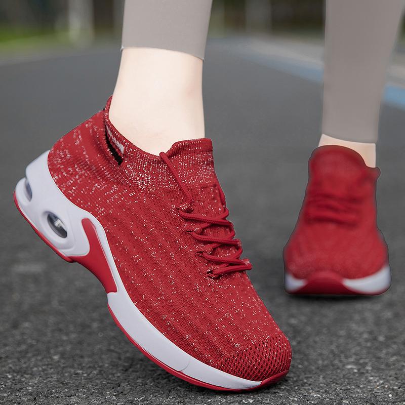 Fashion 36-43 Air Cushion Shoes For Women Sneakers Breathable Sports Summer Platform Training Mesh Running Soft Sole Comfortable Casual