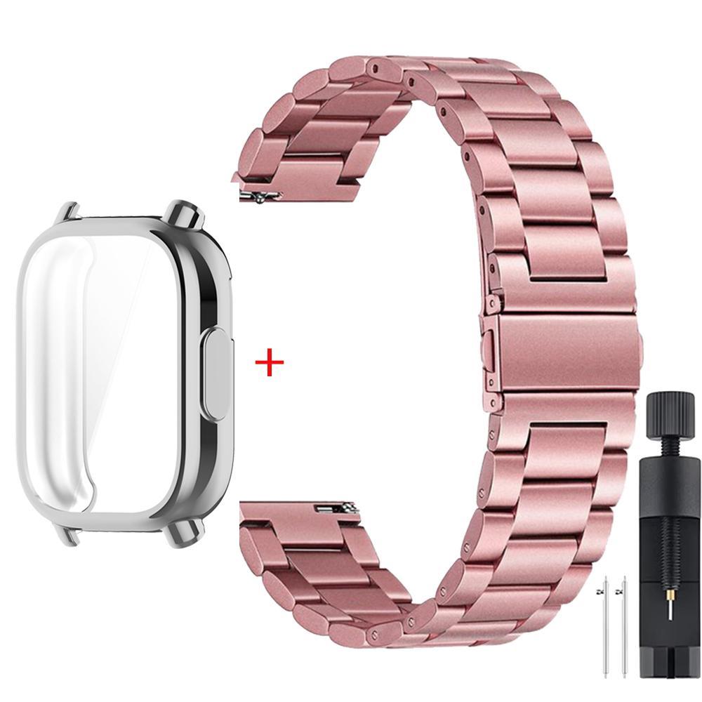 Case+Luxury Metal Strap For Redmi Watch 5 Active TPU Soft Case For Xiaomi Redmi Watch 5 Lite Stainless Steel Watchband Correa