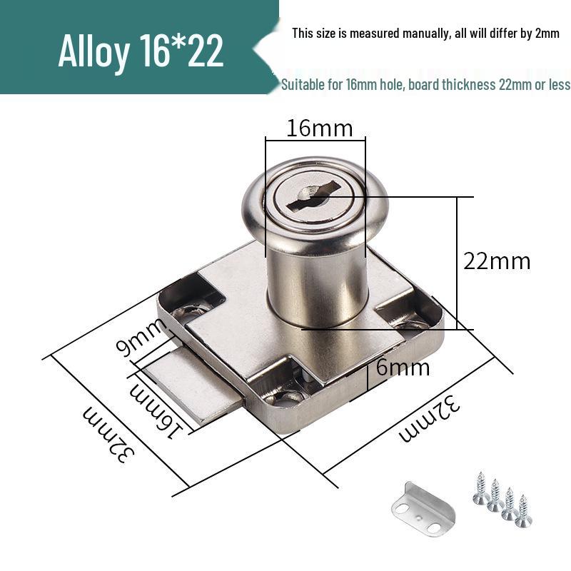 Zinc Alloy Cabinet & Drawer Cam Lock for Double Doors