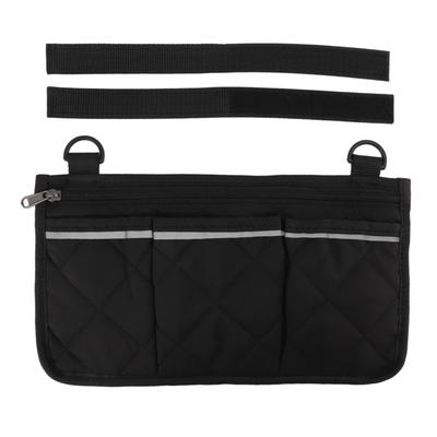 Wheelchair Pouch Bag Waterproof Polyester Multi Pocket Design Wheelchair Side Pocket for Outdoor