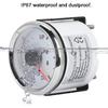 Trim Gauge Boat 52mm/2in UP-DN Boat Marine Trim Gauge 0-190ohm Trim Tilt Indicator Red Backlight(Silver frame on white) for trim gauge for boat