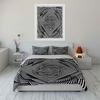 Geometric Optical Patterns Home Decor Kid'S And Adults' Bedroom Decor, Exquisite Three-Piece Bedding Set Gift