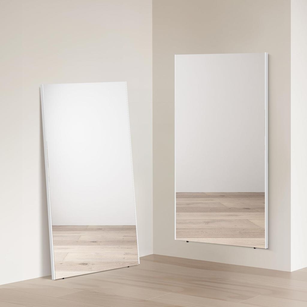brisafe Japanese Mirror Unbreakable Lightweight Large Film Disaster Earthquake Wall Dance Aluminum Alloy Stylish Silver Film, Mirror, Full-length