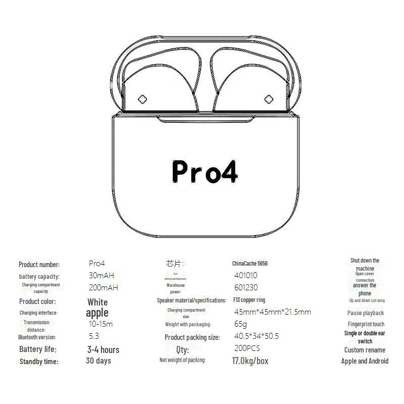 Hochwertiges kabelloses Bluetooth-In-Ear-Headset, kompatibel mit Apple, entwickelt für langfristigen Komfort und schmerzfreies Tragen.