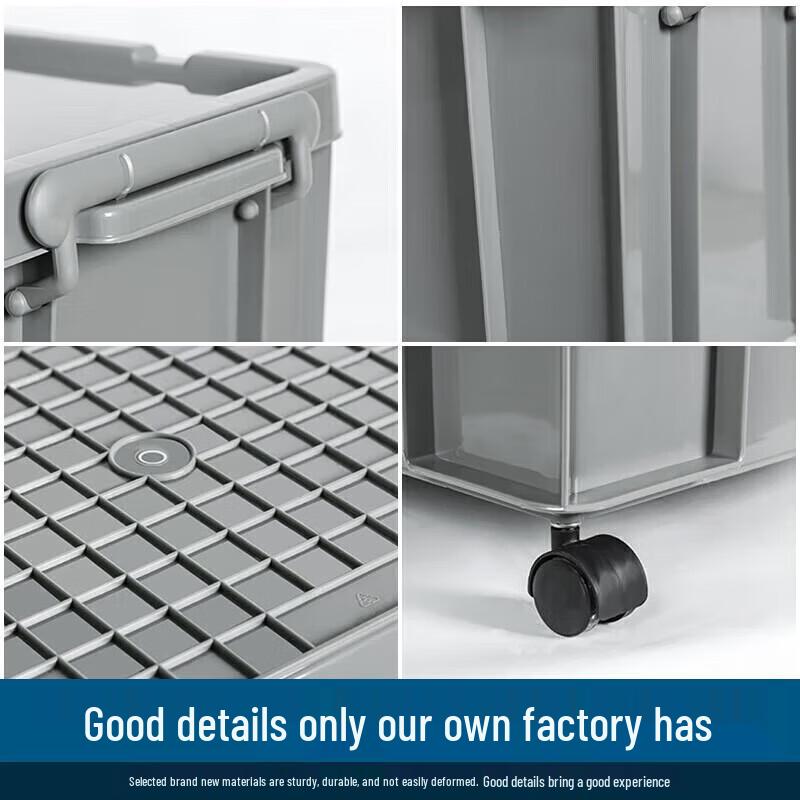 Heavy-Duty Industrial Plastic Storage Box with Lid