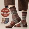Men's Retro Japanese Ethnic Mid-Calf Cotton Socks - Sweat-Absorbent & Odor-Resistant for Autumn/Winter
