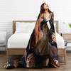 The flannel blanket from the TV series "The Vampire Diaries" is suitable for sofas living rooms offices bedrooms and travel