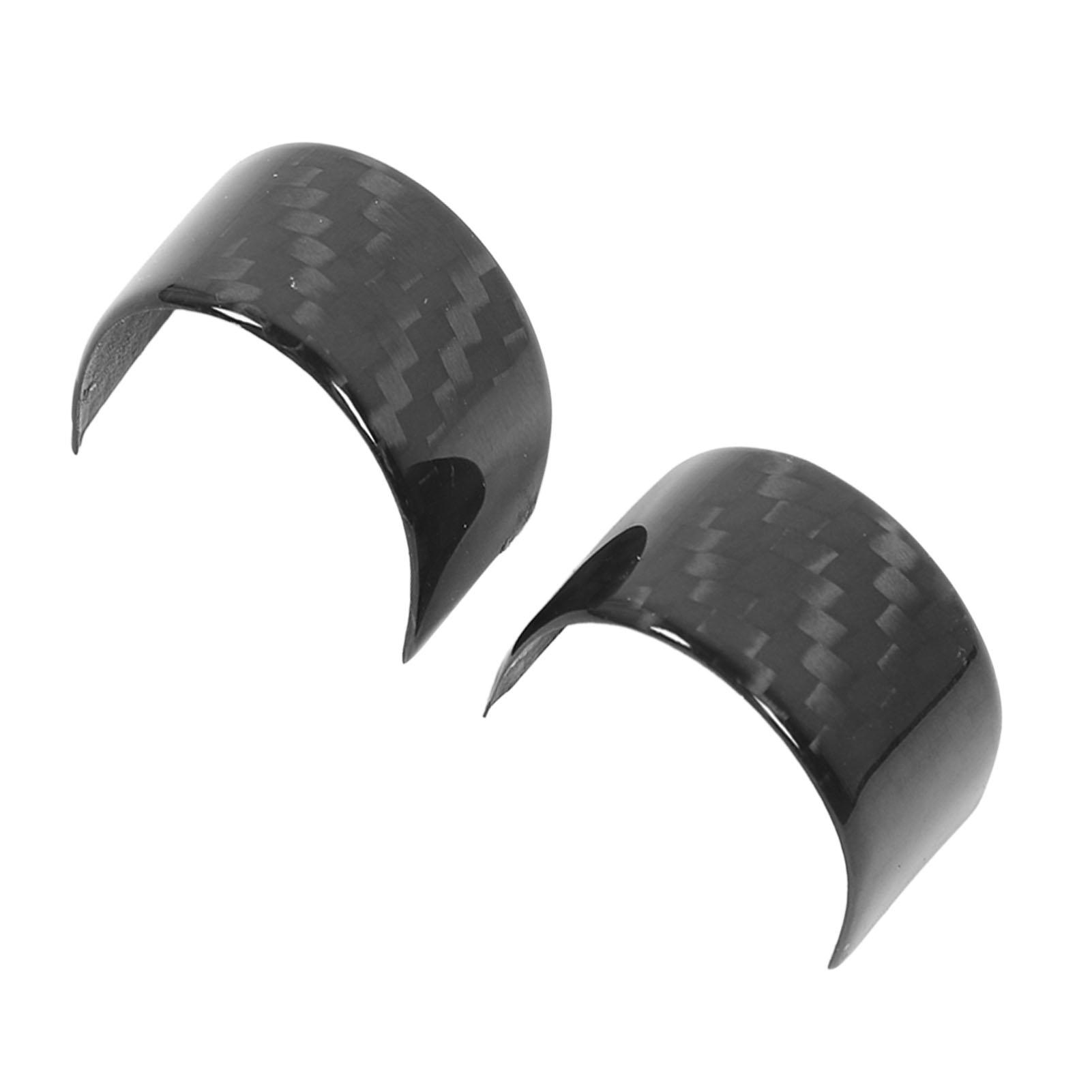 

Steering Wheel Top Marker Dry Carbon Fiber Car Steering Wheel Center Line Marker Sticker Replacement for Fiat 500