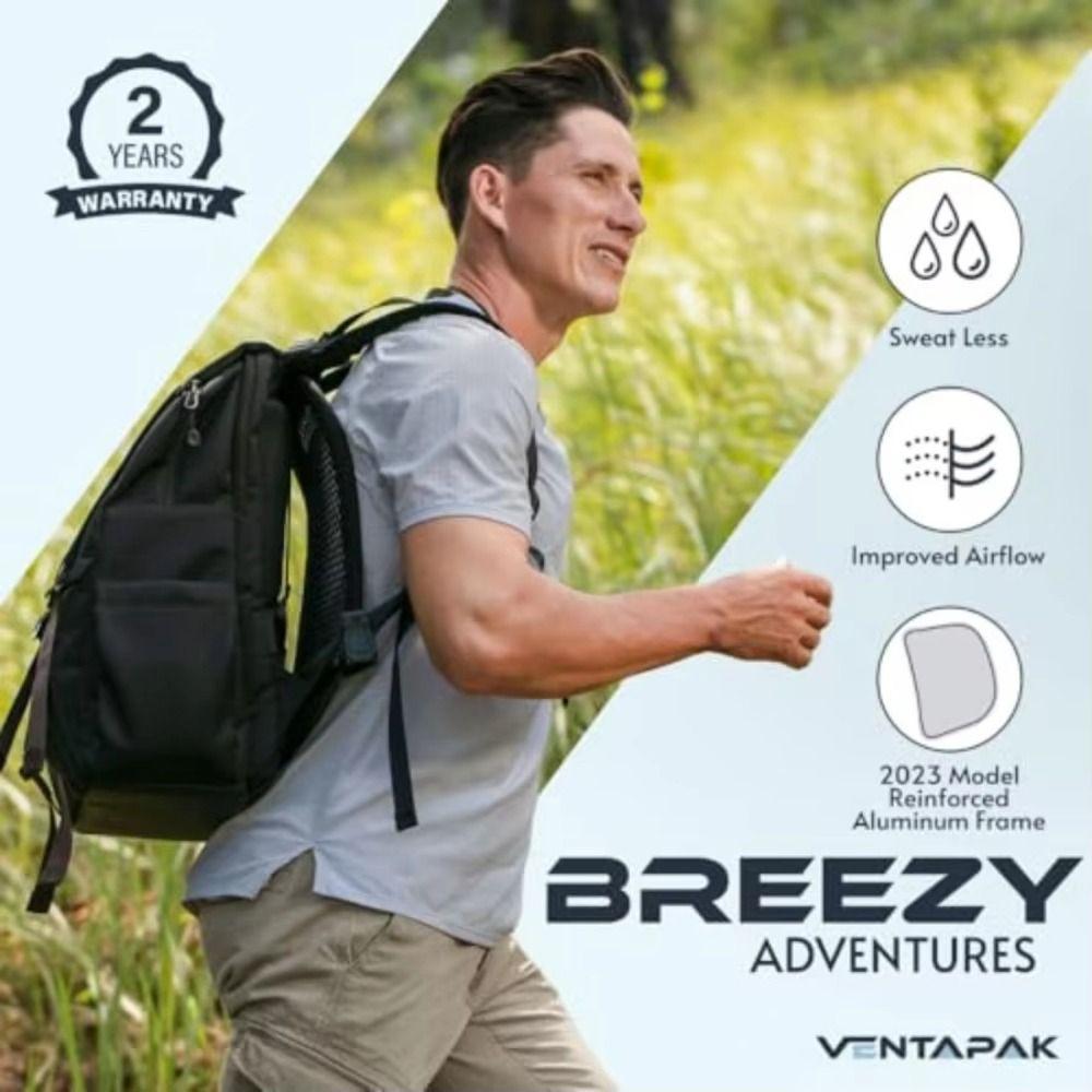 Zaino Ventilato Vuoto Spaziatore Ergonomico Flusso d'Aria Telaio Zaino Escursionismo