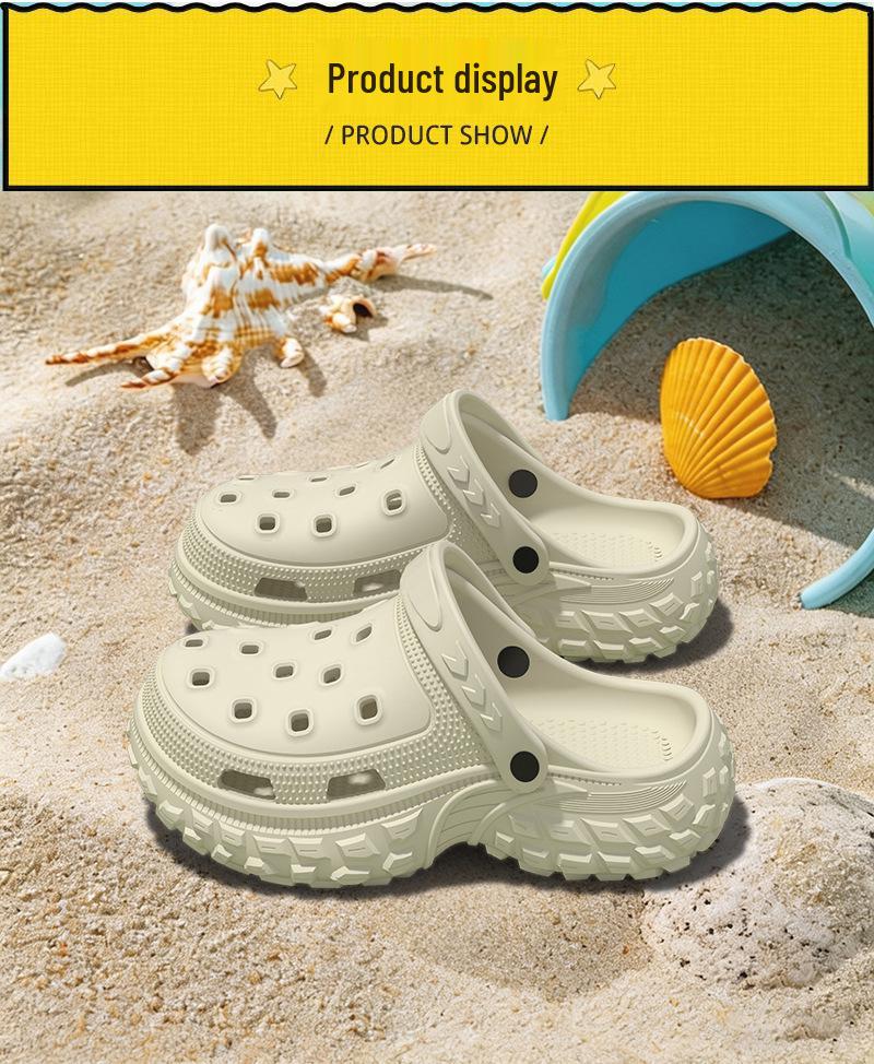 Children's Non-Slip Clogs: Summer Outdoor, Odor-Resistant, Thick Sole, Casual Two-Way Wear for Boys