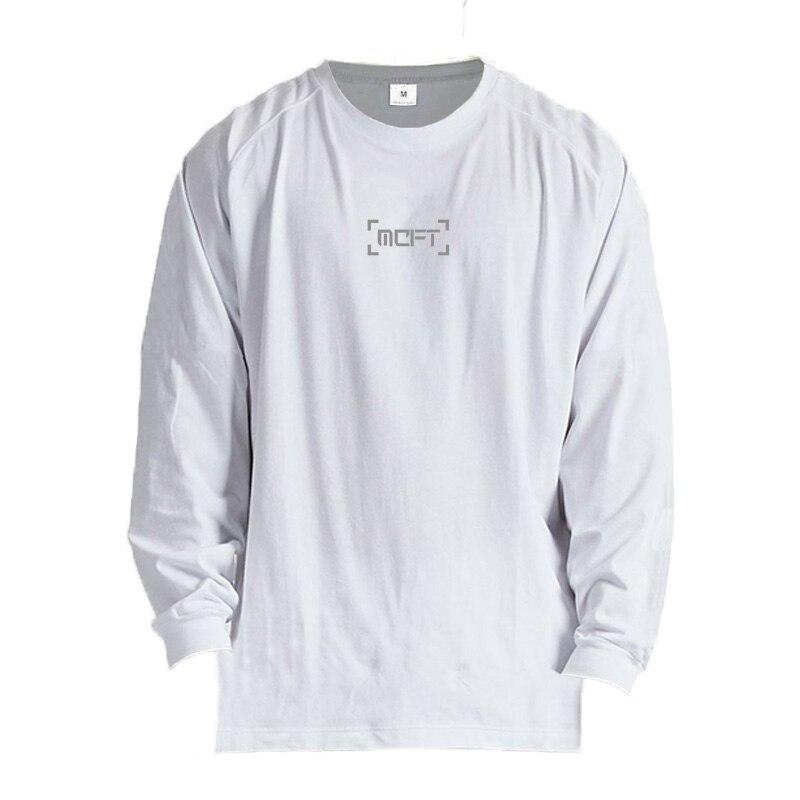 Muscleguys New Simple O-neck T-shirt Loose Spring and Autumn Clothes Men's Sports Running Thin Bottoming Shirt