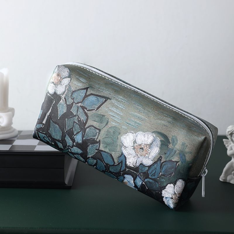 Original Retro Pencil Case High-end Oil Painting Pen Student Pencil Case High Aesthetic Value Niche Large Capacity