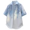 M-8XL Plus Size Short Sleeved Shirt Men's Lapel Shirt Cardigan Half Sleeved Men's Casual Top