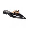 Ferragamo Bow Mini Leather Mule Black