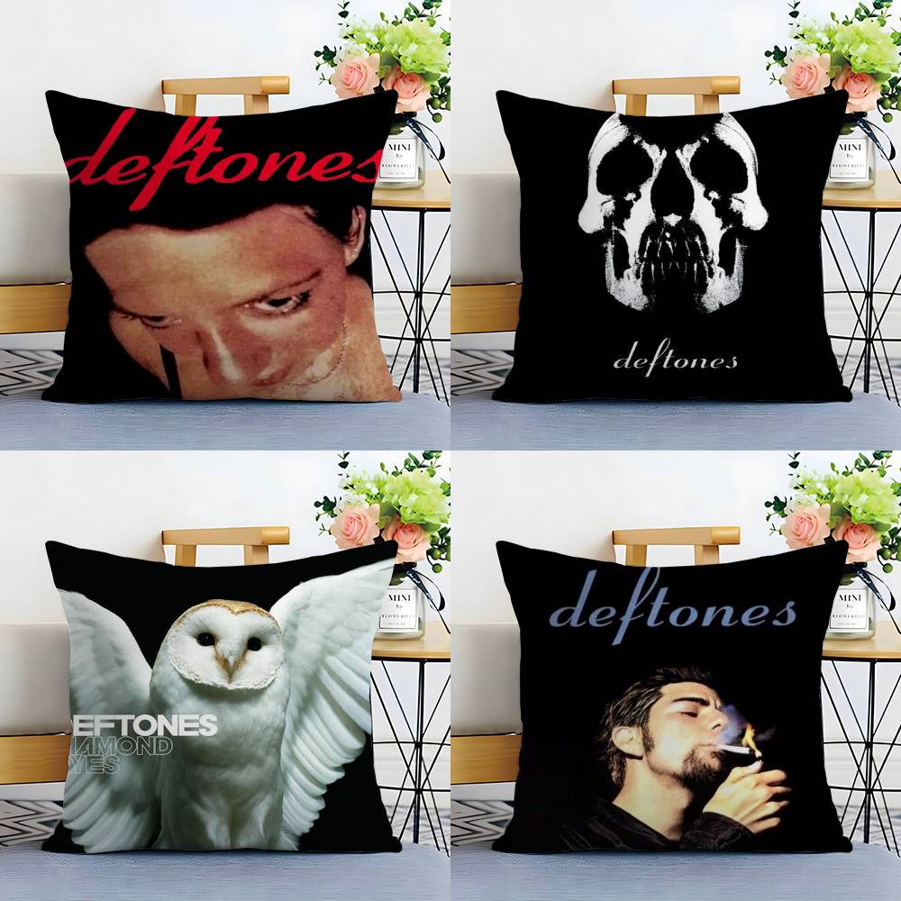 Band D-Deftones Pillow Case Sofa Short Plush Double-sided HD Printing Room Home Office Gift Cushion Cover