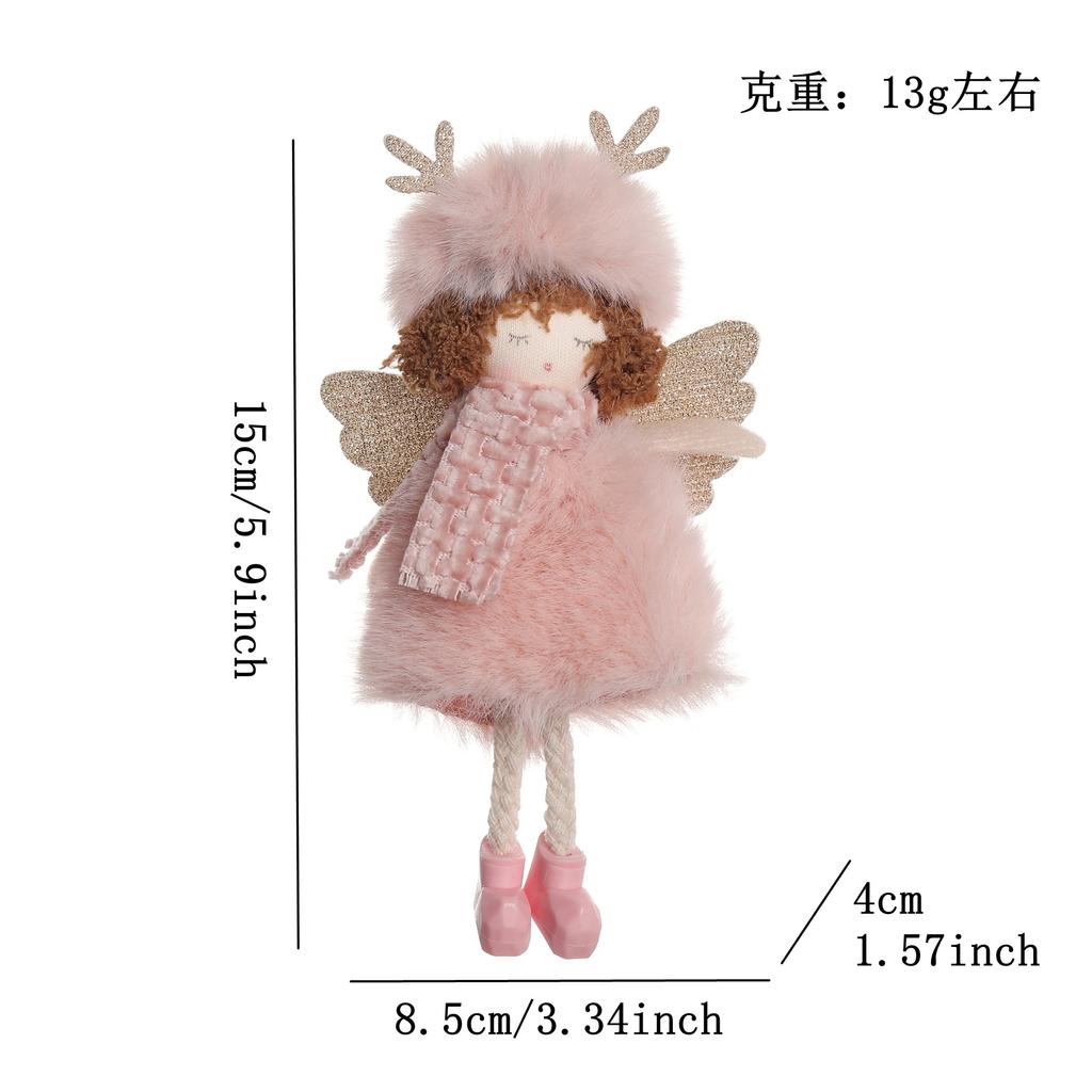 Cute Plush Angel Doll Christmas Tree Ornament Holiday Home Decor Gift For Kids