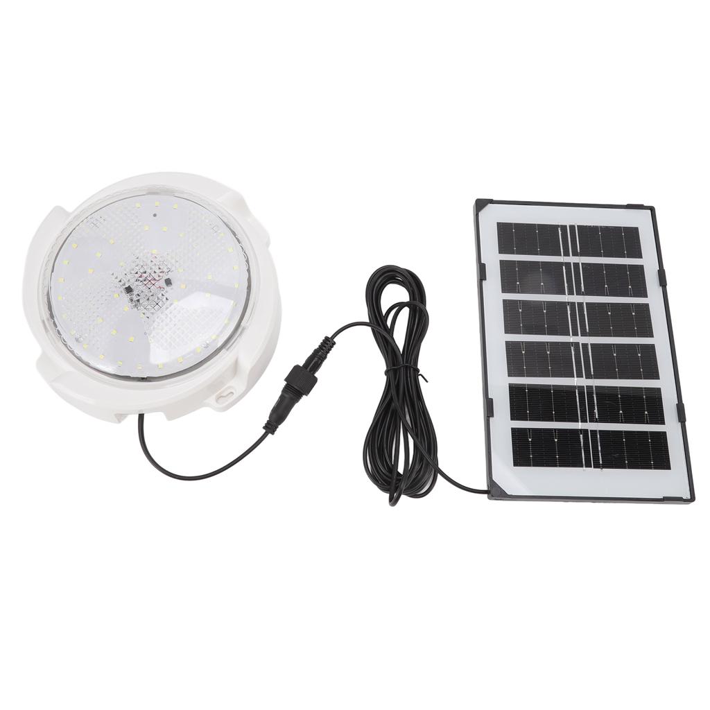 LED 65W Solar Ceiling Light 60 Lamp Beads with Solar Panels Light Control and Remote Control Ceiling Lamp for Balcony