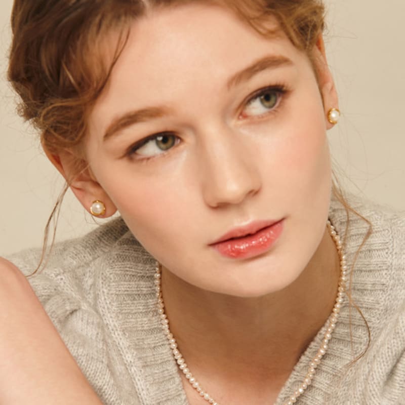 Murmur [925silver]Natural Pearl Necklace