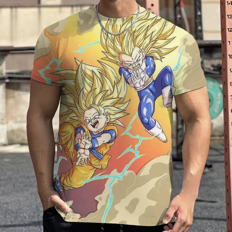 Dragon Ball Super Goku Super Saiyan Blue 3D Print T Shirt Men Kids Summer Short Sleeve