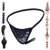 Anal Plug Women Panties Thong Black Combination N11