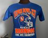 80s Vintage Denver Broncos Super Bowl XXI AFC Champions 1986 nfl football T-Shirt - SMALL