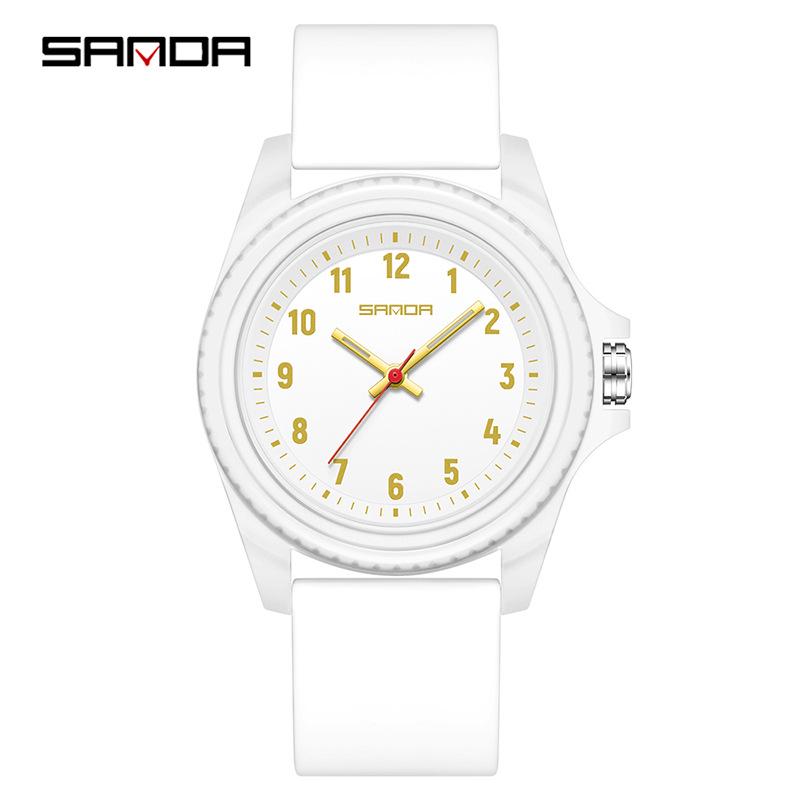 

Sanda Unisex Waterproof Quartz Watch for Students - Simple, Versatile Design for School and Exams
