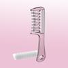 Unisex Transparent Essential Oil Applicator Massage Comb With Built-In Liquid Reservoir, Rolling Metal Teeth, Suitable For Women