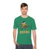 CUSTOMIZABLE - Mighty Ducks Jersey Moisture Wick Shirt Design - Green Shirt with Multi Color Print