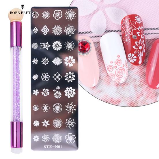 Good Quality Nail Nails Ornaments Print Template Exquisite Pattern Lightweight Detachable