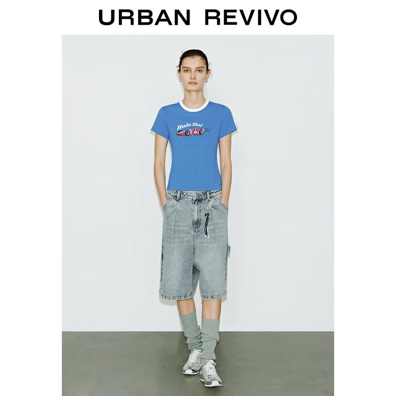 UR Women's Retro Washed Denim Capris