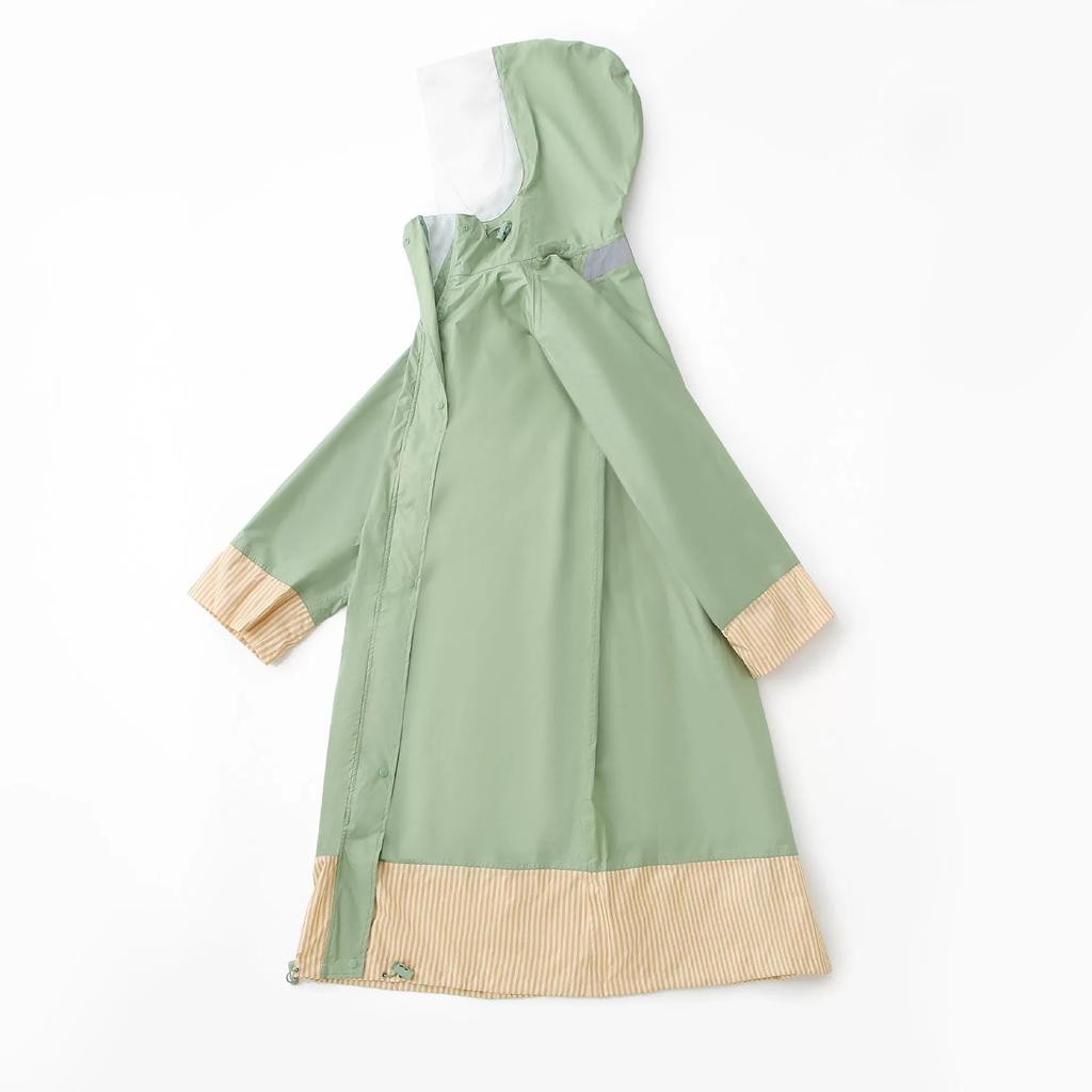Japanese Style Outdoor Tourist Hiking Long Air-Permeable Raincoat