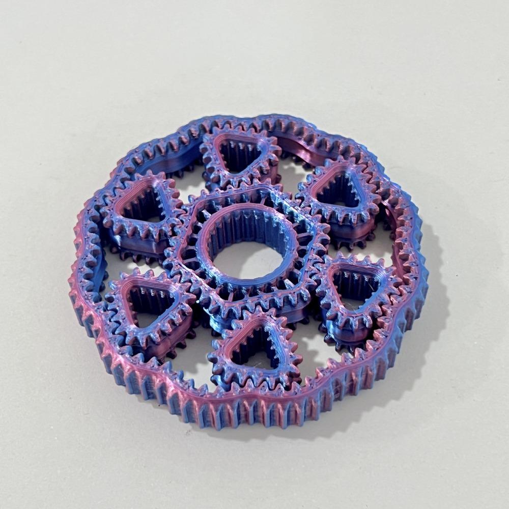 3D Printed Fidget Gear Spin Toy Sensory Gear Fingertip Toy Hand Spinner  Children's Gifts