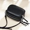 Bag women's autumn and winter new leather women's bag fashion small bag versatile messenger shoulder bag small round bag